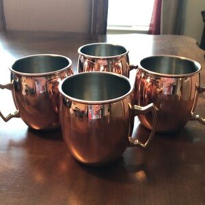 Eco one Copper-Tone Moscow Mule Mug Set - 4-Pack